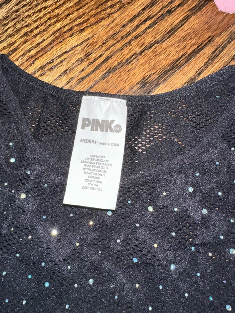 Black Long Sleeve Embellished Tee - Women - Picture 2 of 5